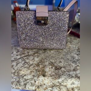 Kate Spade Sparkling Mini Kirin Rose Gold Crossbody Bag
